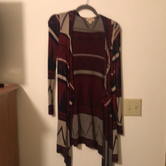 ONE WORLD Sweaters - One world petite medium hooded long sweater